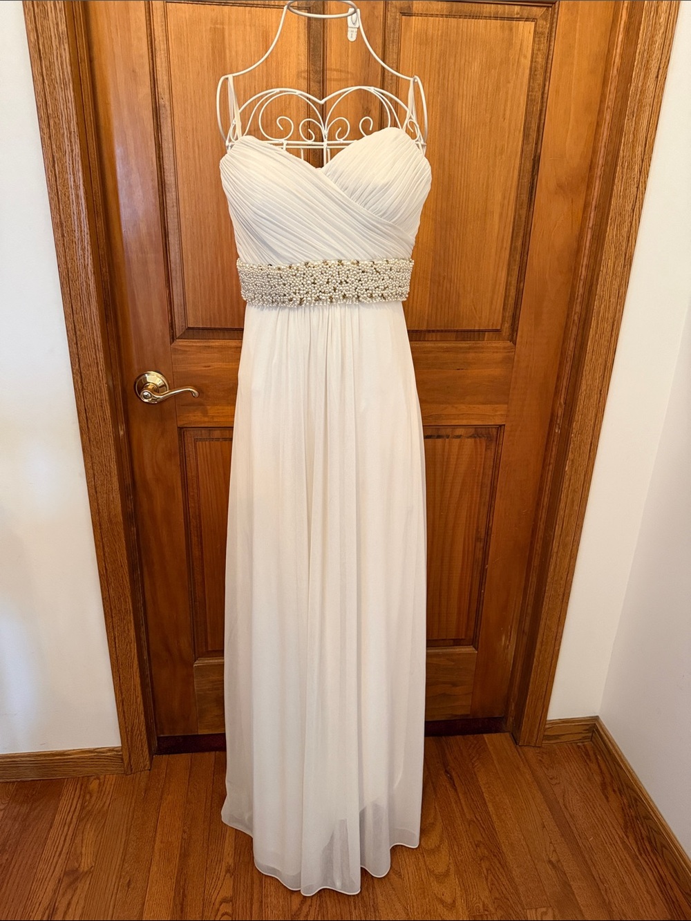 NWT Cach’e Elegant Beaded Waist Evening Dress fully-lined size 2